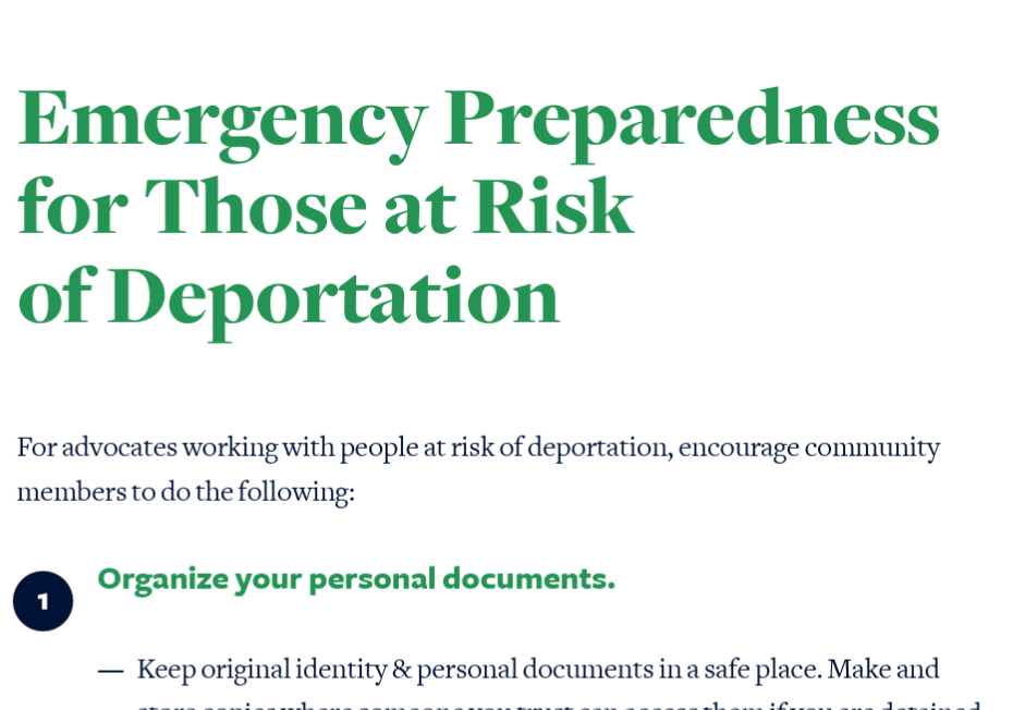 Emergency Planning Packet (English and Spanish)