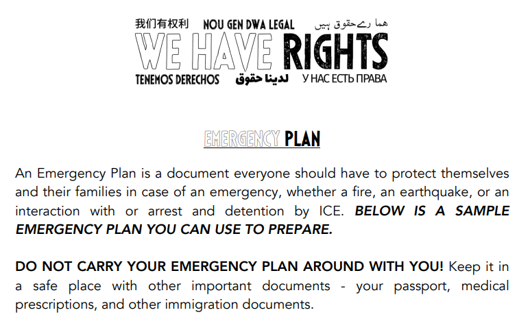 Emergency Planning Packet